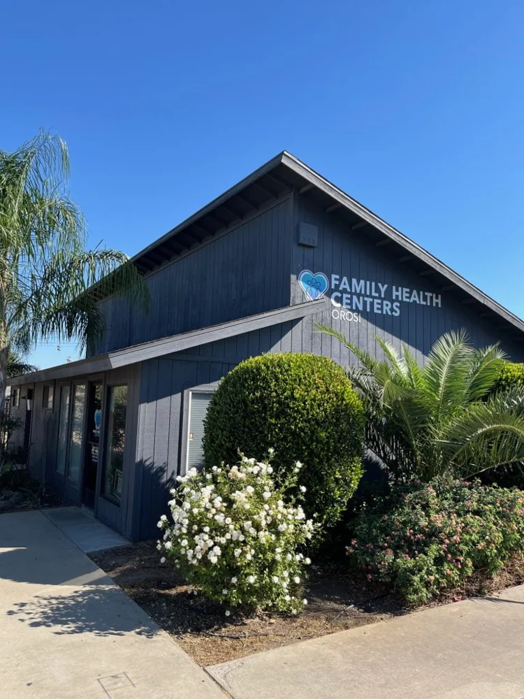 Family Health Centers clinic building in Orosi, California
